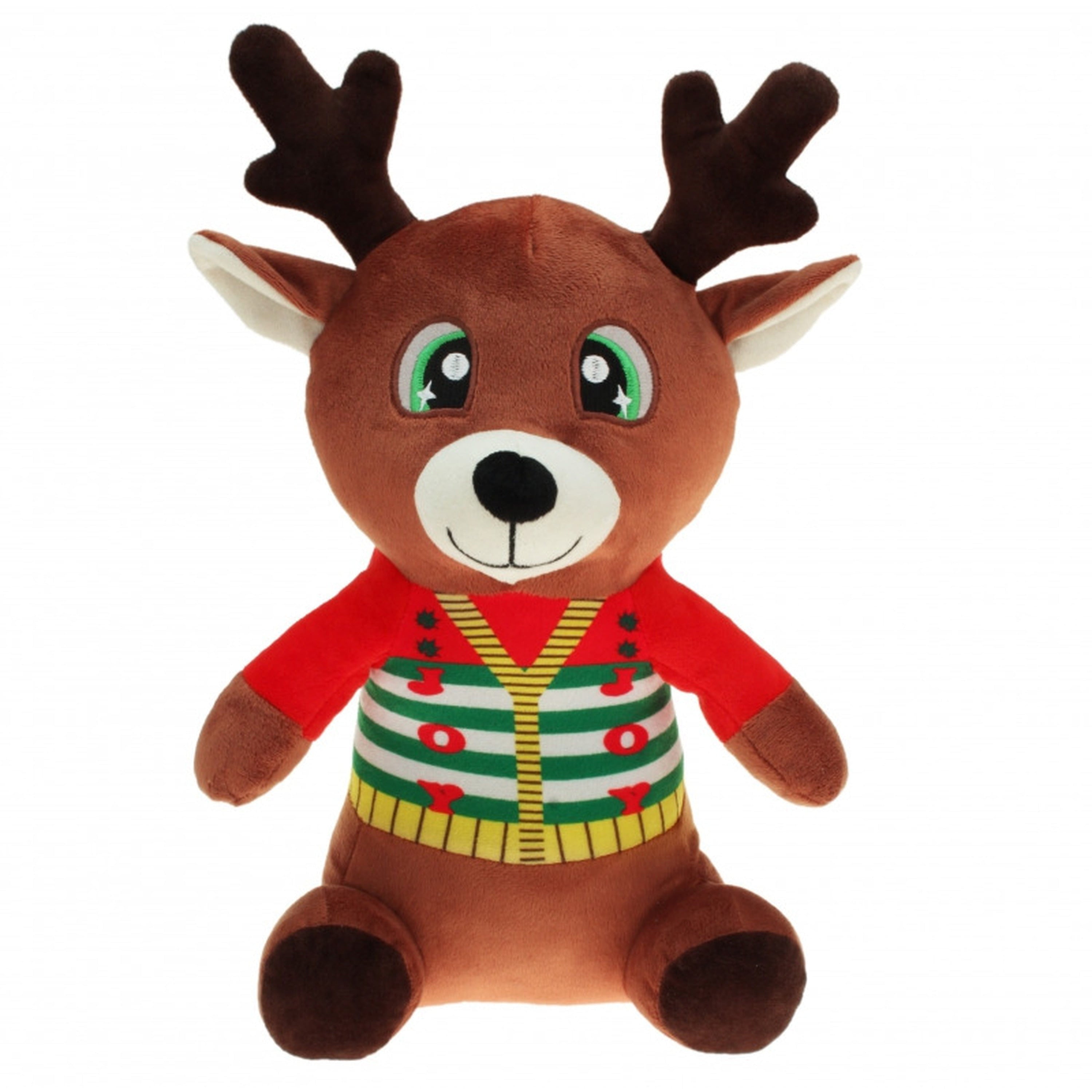 Pluche rendier knuffel - 30 cm - kerstknuffel