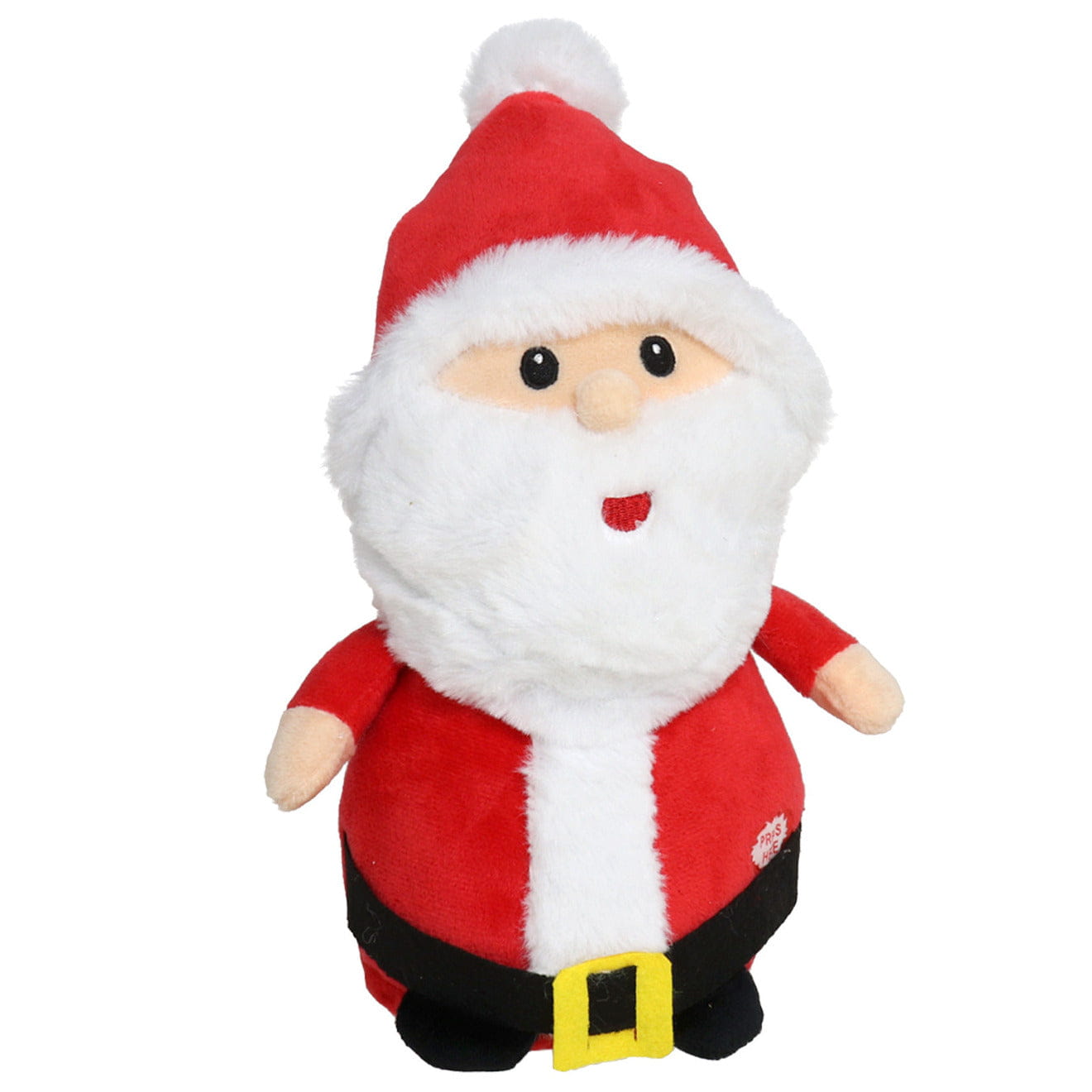 Kerstman knuffel met muziek - pluche - 25 cm