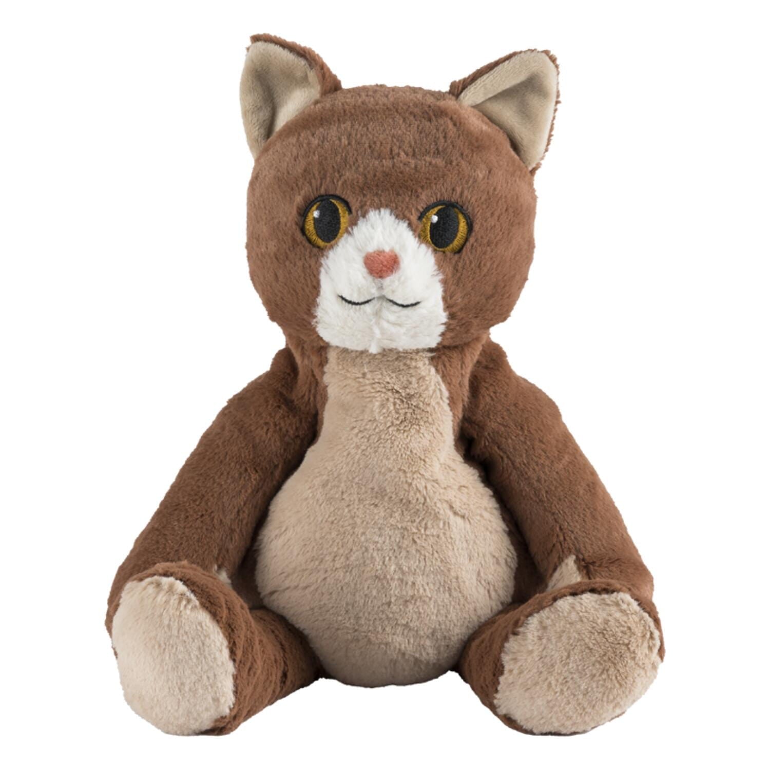 Warmies warmte/magnetron knuffel kat - 37 cm - pittenzak - opwarm knuffel
