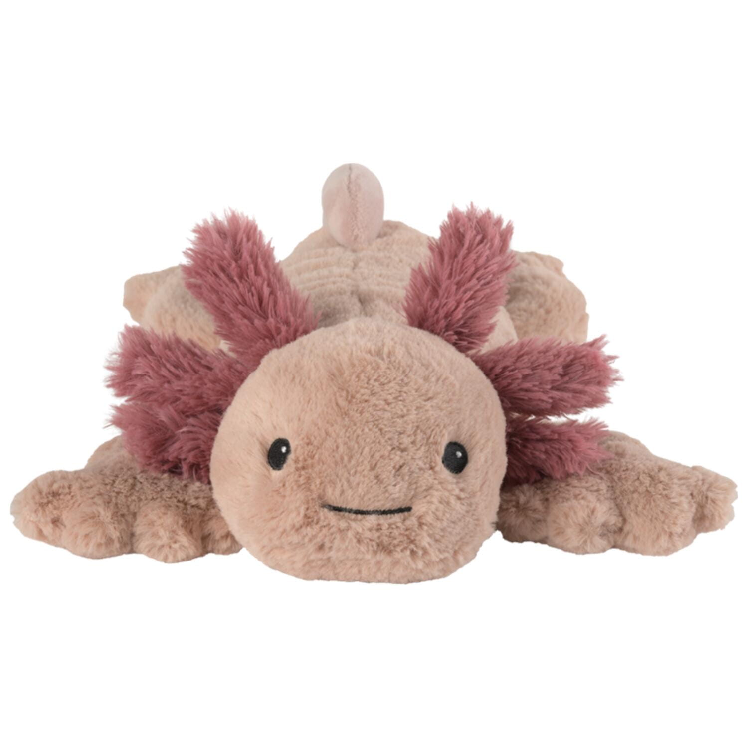 Warmies warmte/magnetron knuffel axolotl - 40 cm - pittenzak - opwarm knuffel