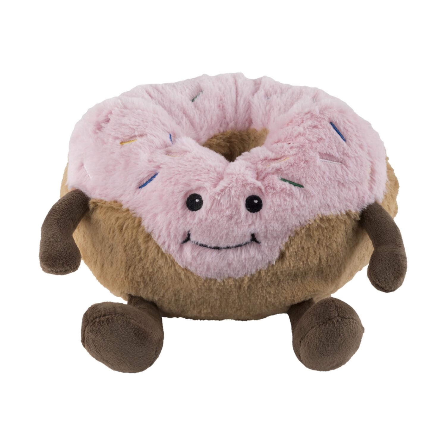 Warmies warmte/magnetron knuffel donut - 20 cm - pittenzak - opwarm knuffel
