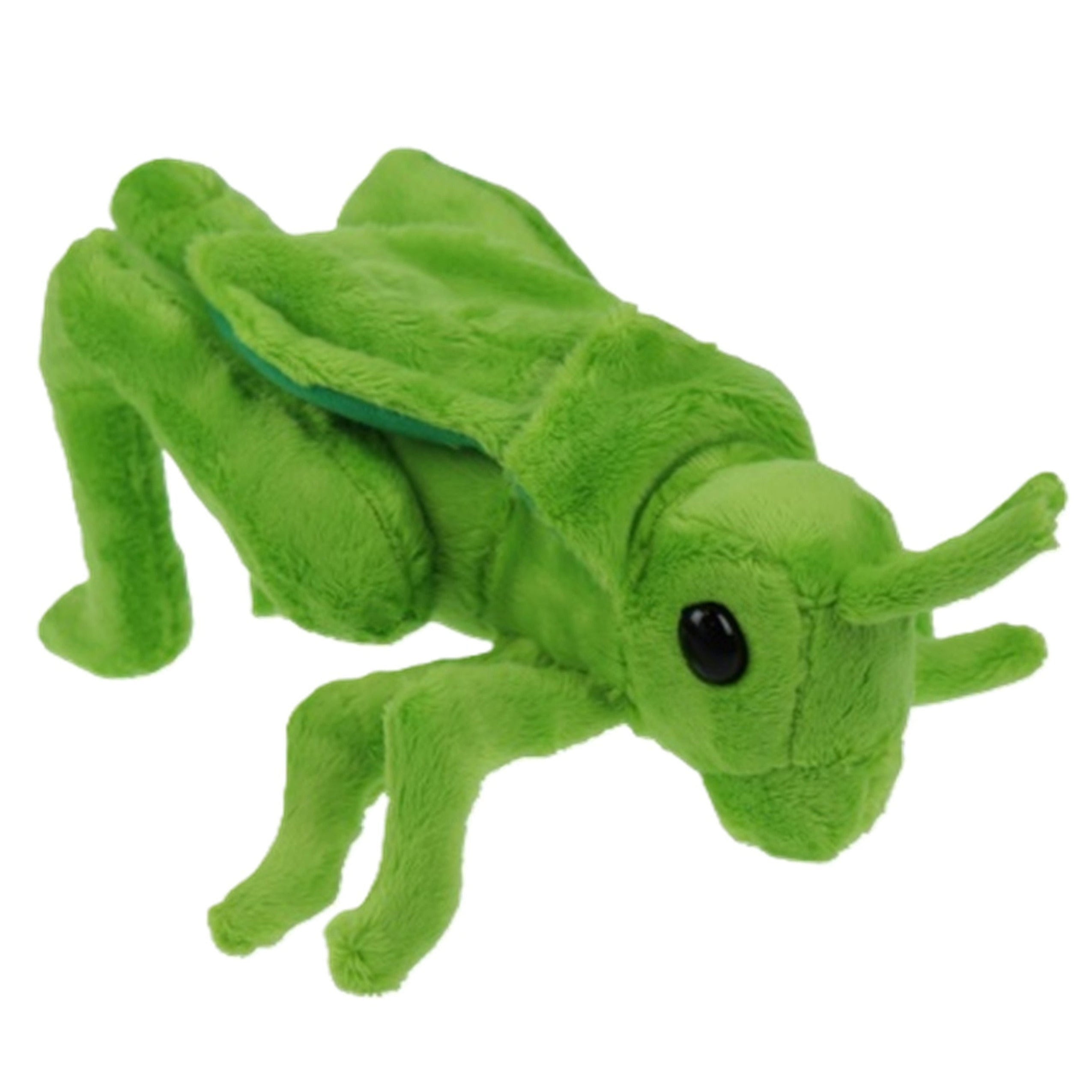 Sprinkhaan knuffel - pluche - groen - 26 cm - insect