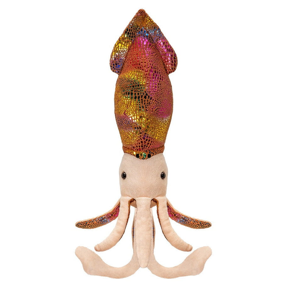 Inktvis knuffel - pluche - 50 cm - multicolor - knuffeldier