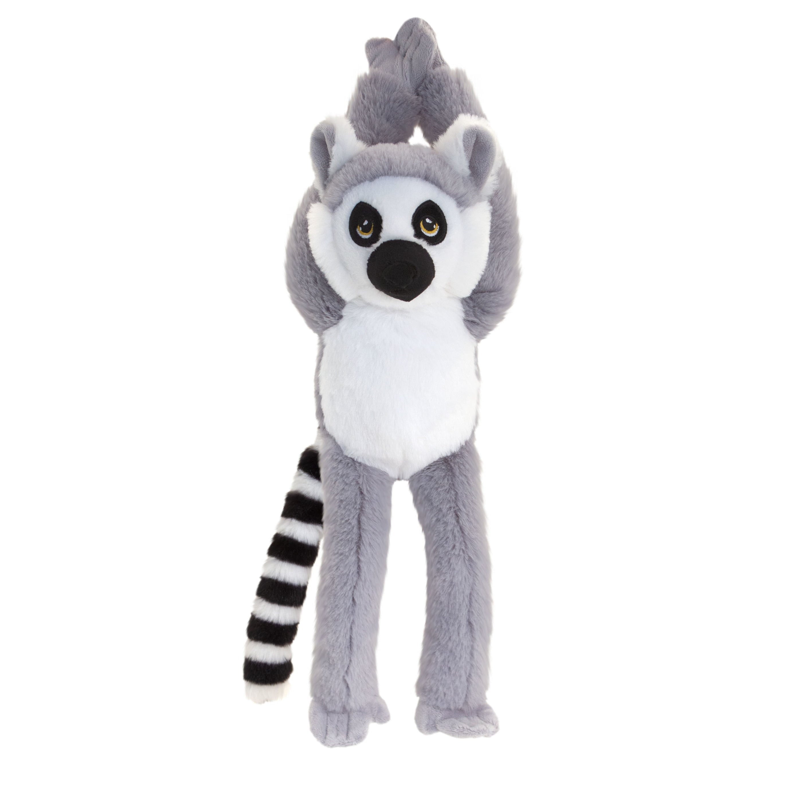 Keel Toys ringstaart maki knuffel - pluche - 55 cm - grijs