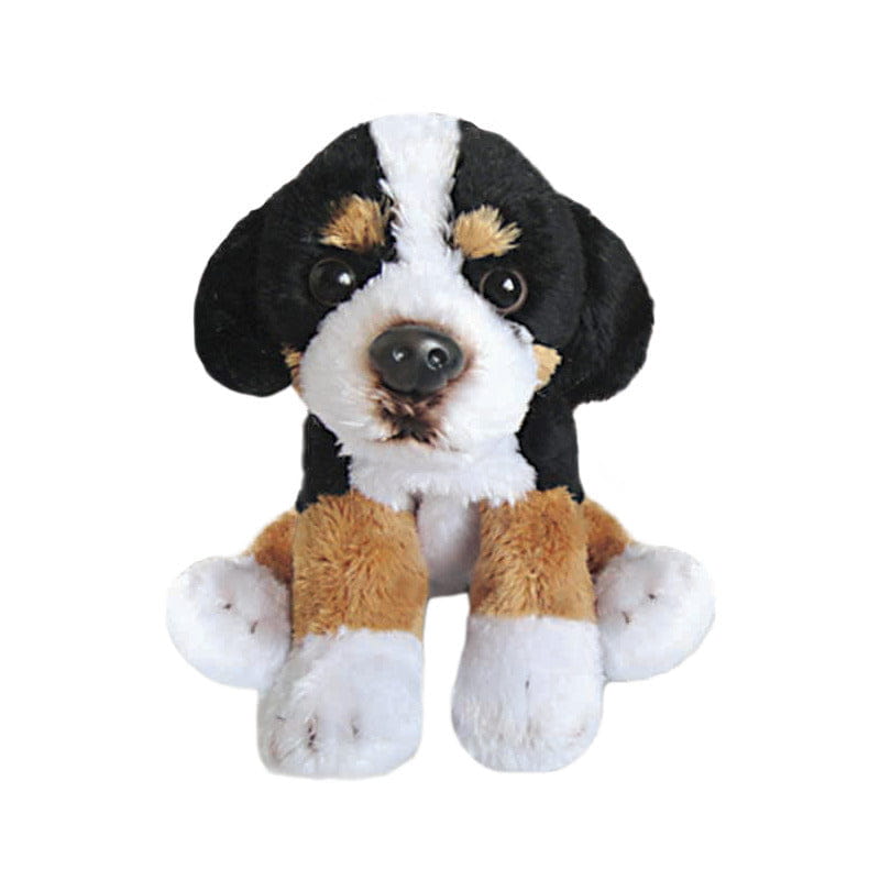 Suki Gifts Berner Sennen knuffel - pluche - 13 cm - bruin/zwart