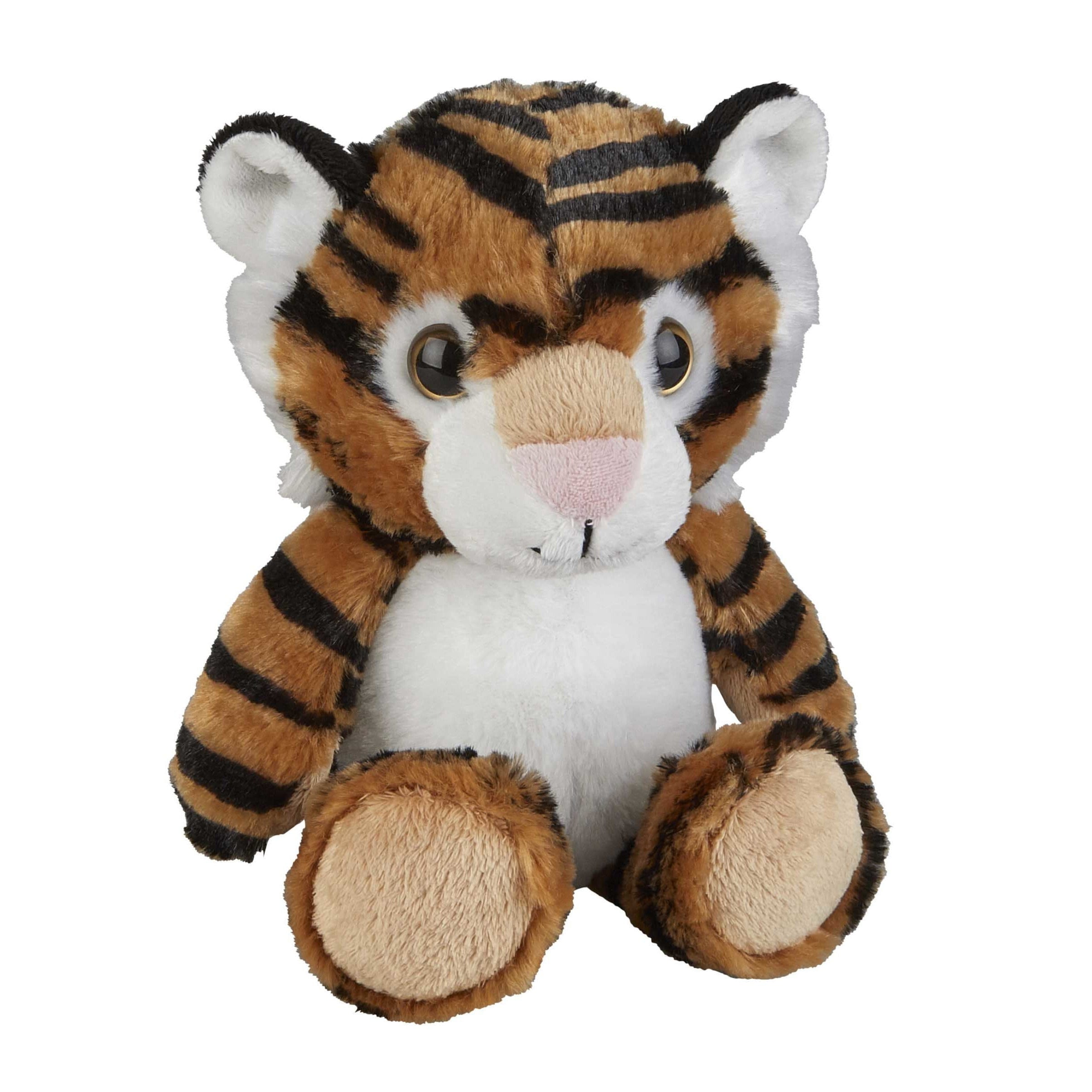 Tijger knuffel - pluche - 18 cm - wilde dieren