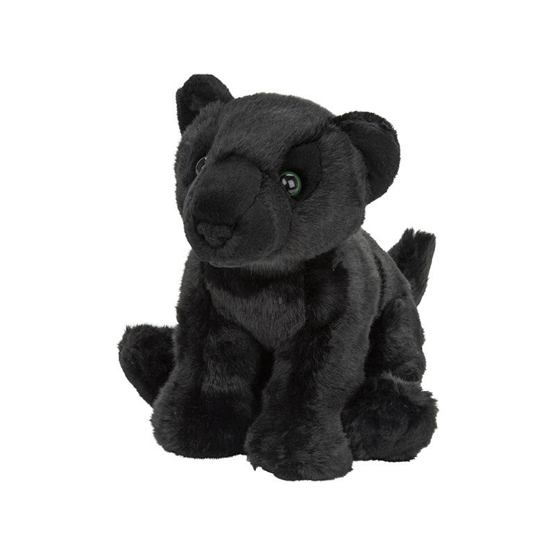 Nature Planet panter knuffel - pluche - zwart - 22 cm