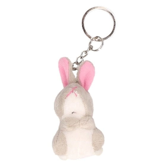Nature Planet konijn sleutelhanger - pluche - 6 cm - 8x