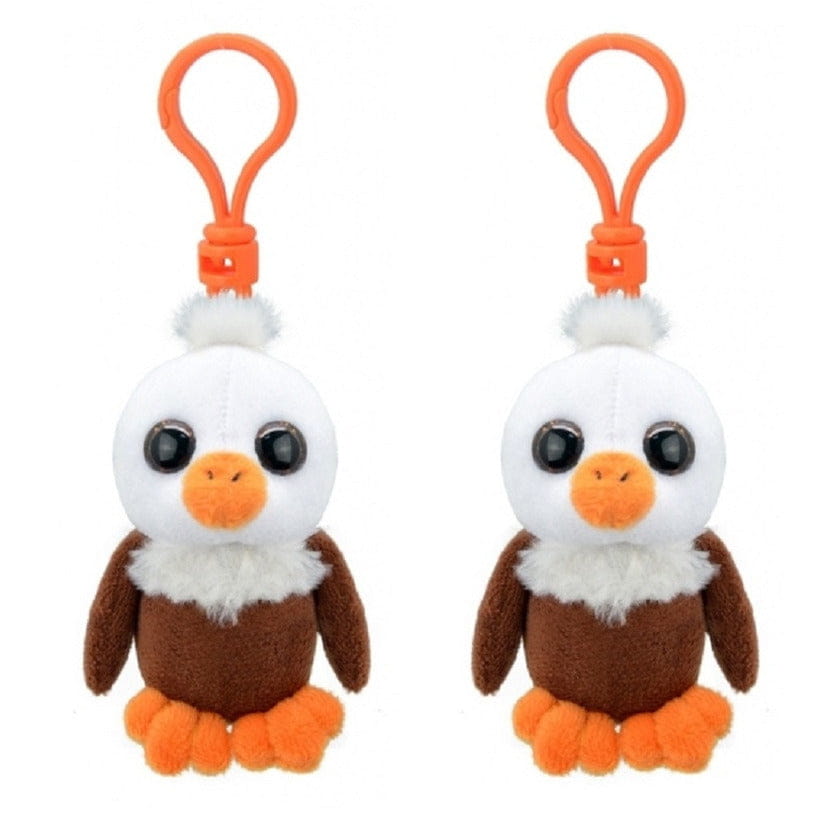 Pluche hamster knuffel - 2x - 18 cm - zacht speelgoed - knaagdier