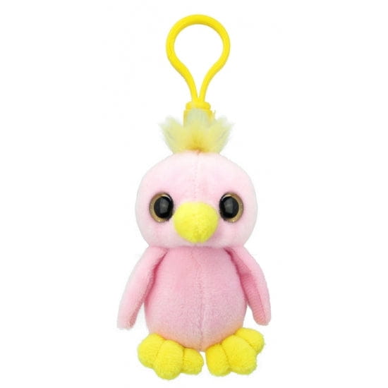 Wild Planet papegaai knuffel - pluche - sleutelhanger - 9 cm