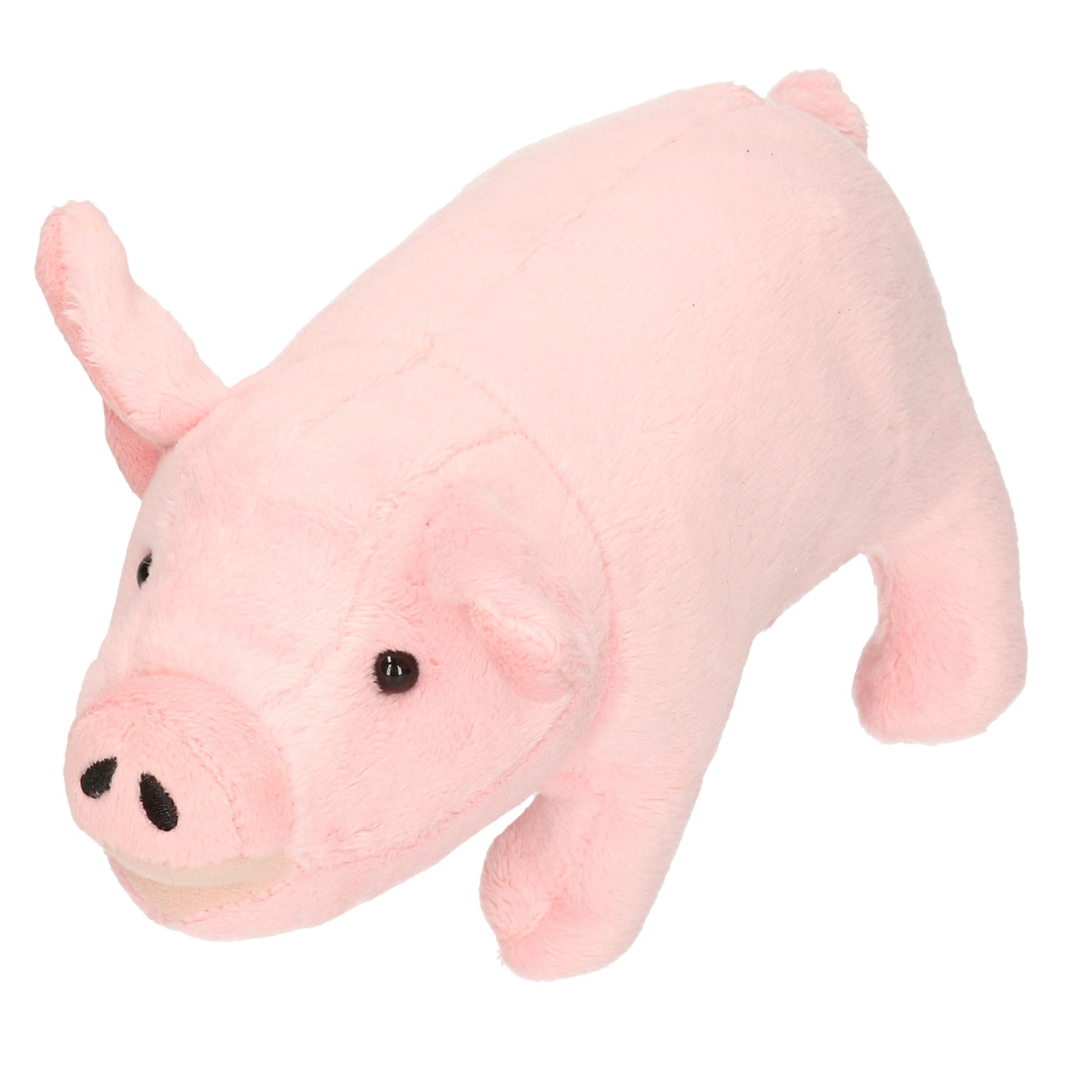 Cornelissen varkensknuffel - pluche - 21 cm - roze - boerderij dier