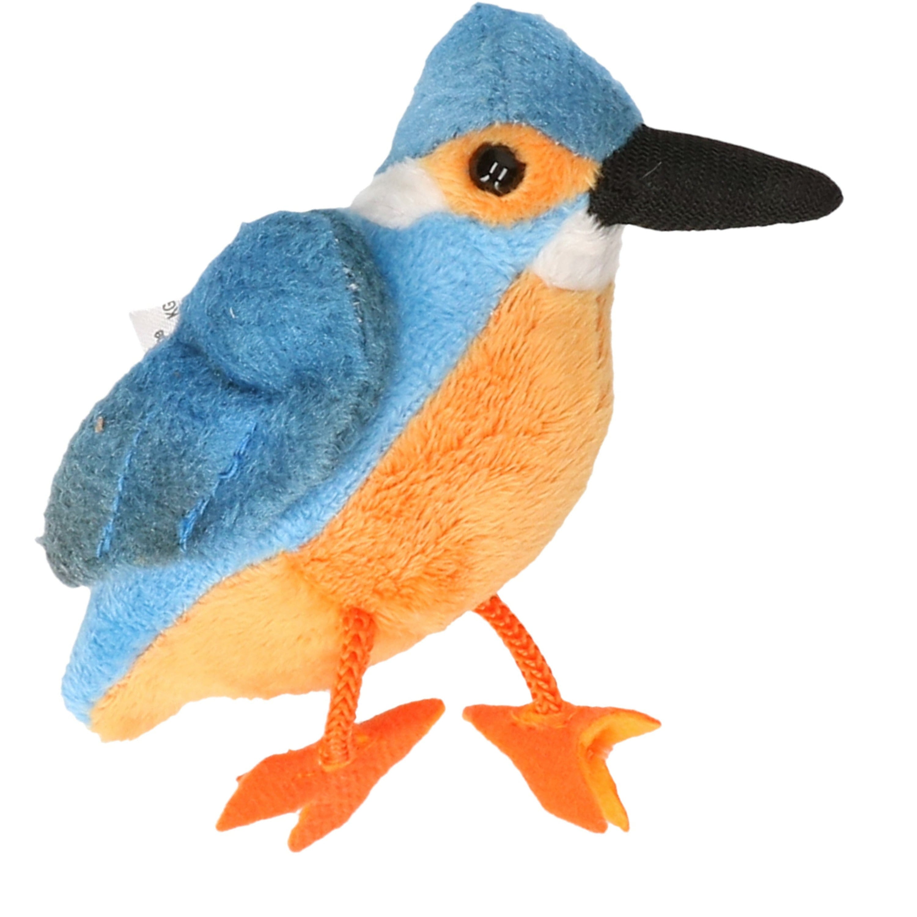 Cornelissen ijsvogel knuffel - pluche - 13 cm - vogels - dierenknuffels