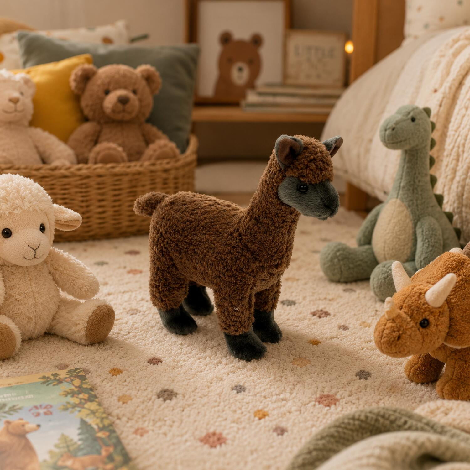 Wild Planet eenhoorn sleutelhanger - pluche - 9 cm - mini knuffel