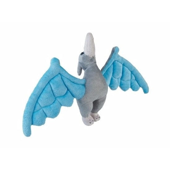 Pluche pterosaurus knuffel - dinosaurus - 30 cm - blauw