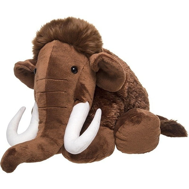 Pluche mammoet knuffel - 40 cm - bruin - prehistorisch