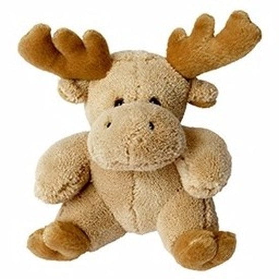 MBW eland knuffel - pluche - 15 cm - bruin - dierenknuffel