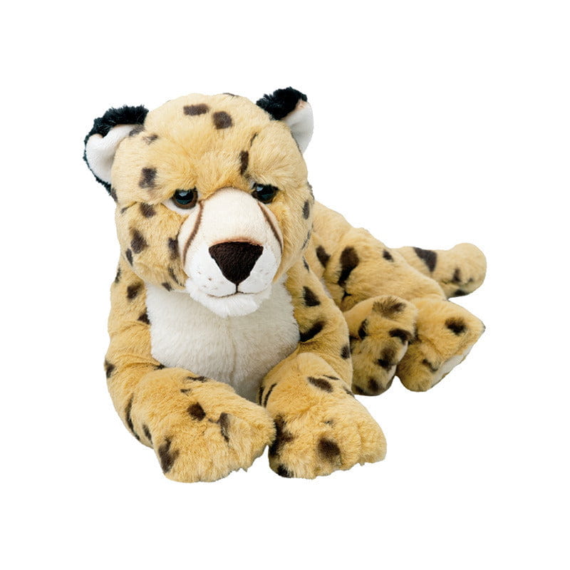 WNF lynx knuffel - pluche - grijs/bruin - 23 cm - liggend