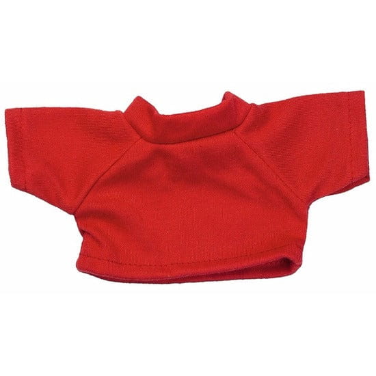 Rood T-shirt voor Clothies knuffel - maat S - katoen