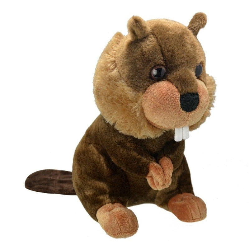Wild Planet bever knuffel - pluche - 25 cm - bruin