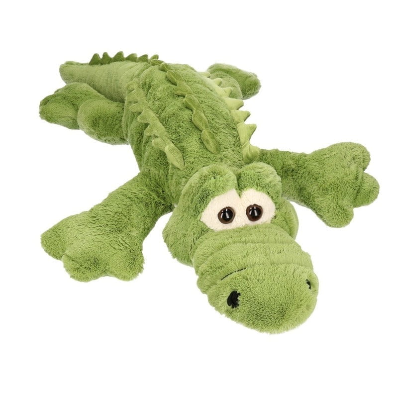 Grote pluche knuffel krokodil groen 100 cm