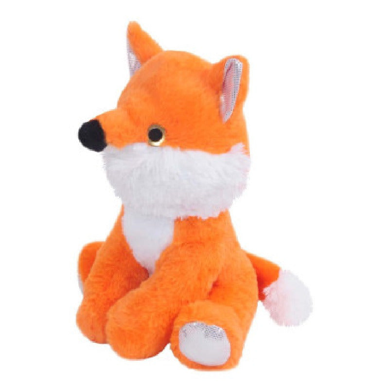 CarlDick vos knuffel - pluche - zittend - 28 cm - bosdieren