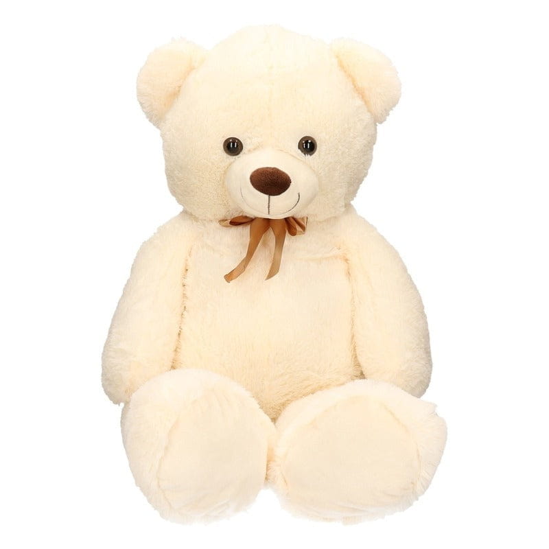 Knuffelbeer XL - pluche - 100 cm - extra groot - beige