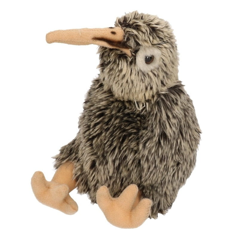 Carl Dick kiwi vogel knuffel - pluche - 20 cm - knuffelvogel