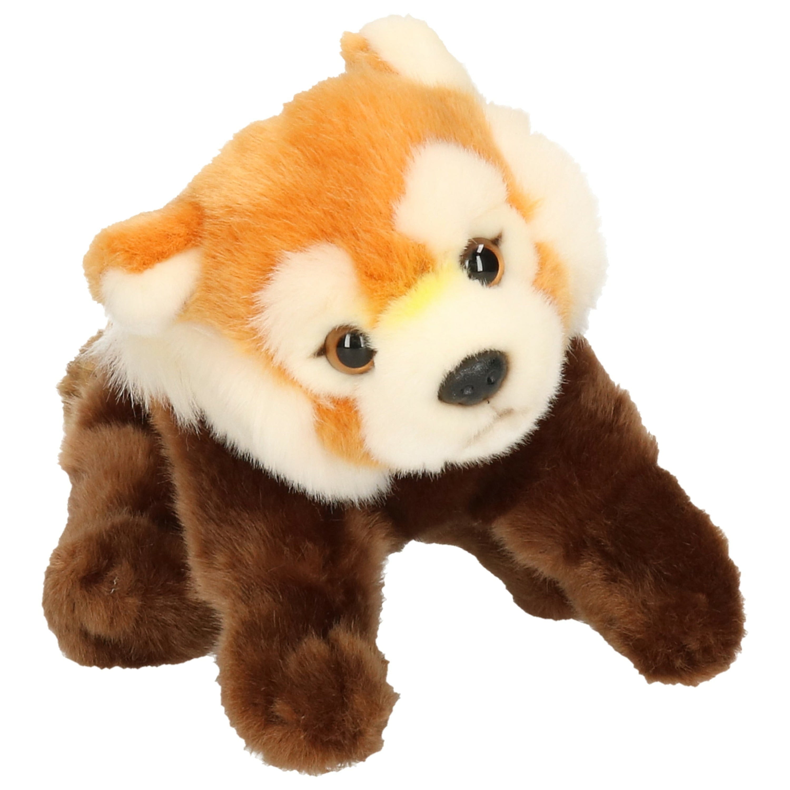 Pluche rode panda knuffel - pluche - 37 cm - katbeer