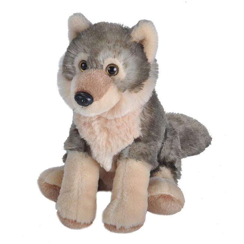 Wild Republic wolf knuffel - pluche - 16 cm - dierenknuffel