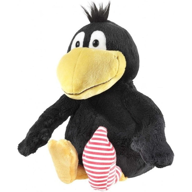 MBW egel knuffel - pluche - 20 cm - bruin - egeltjes