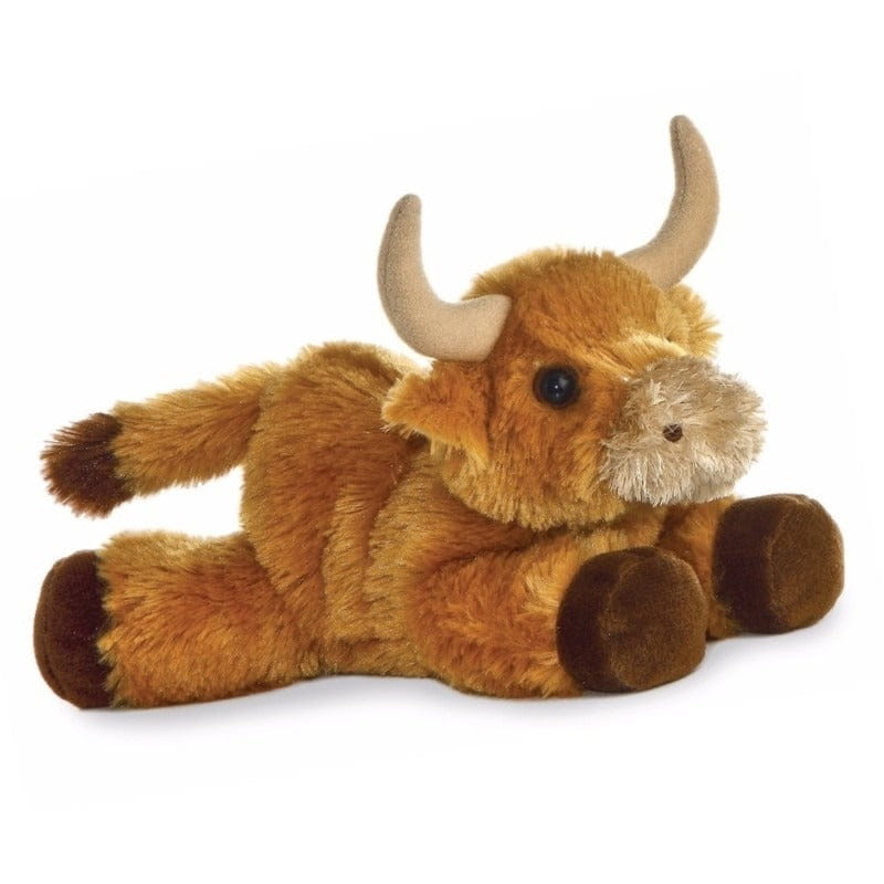 Schotse Hooglander knuffel - pluche - 20 cm - koe