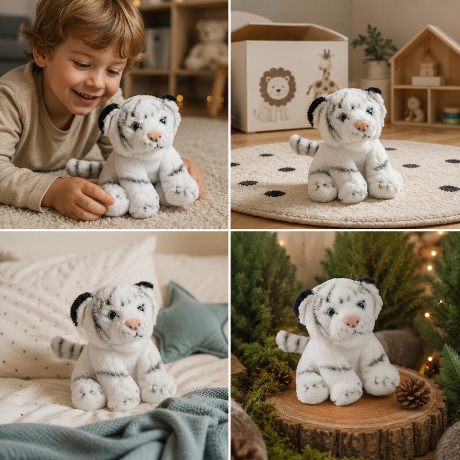 Nature Planet orka knuffel - pluche - sleutelhanger - 6 cm - zeedier