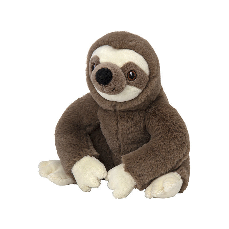 Pluche luiaard knuffel - zacht - 21 cm - knuffeldier