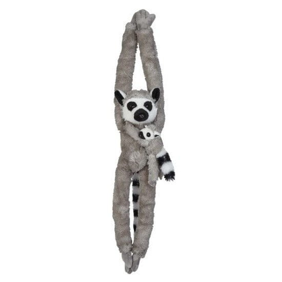 Hyena knuffel - pluche - gevlekt - bruin - 28 cm