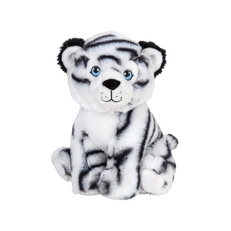 Pluche witte tijger knuffel - zacht - 19 cm - dierenknuffel