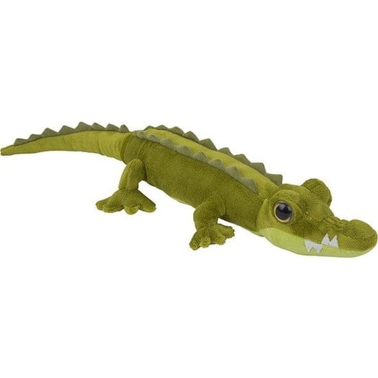 Nature Planet krokodil knuffel - pluche - groen - 60 cm