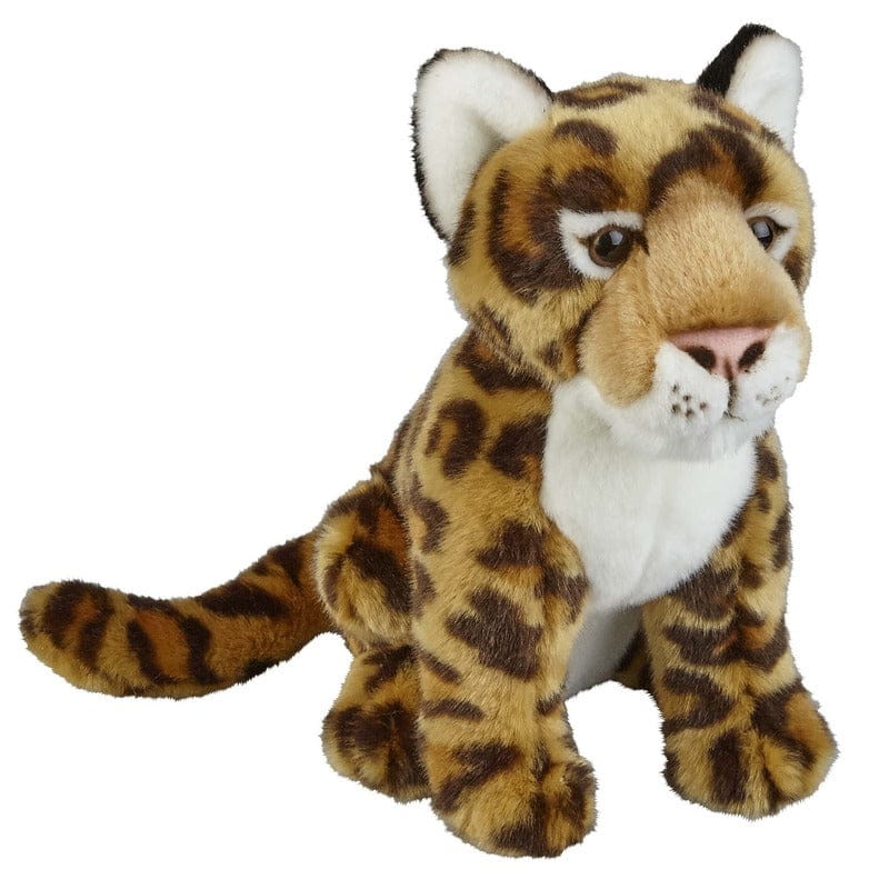 Ravensden jaguar knuffel - pluche - 28 cm - bruin gevlekt