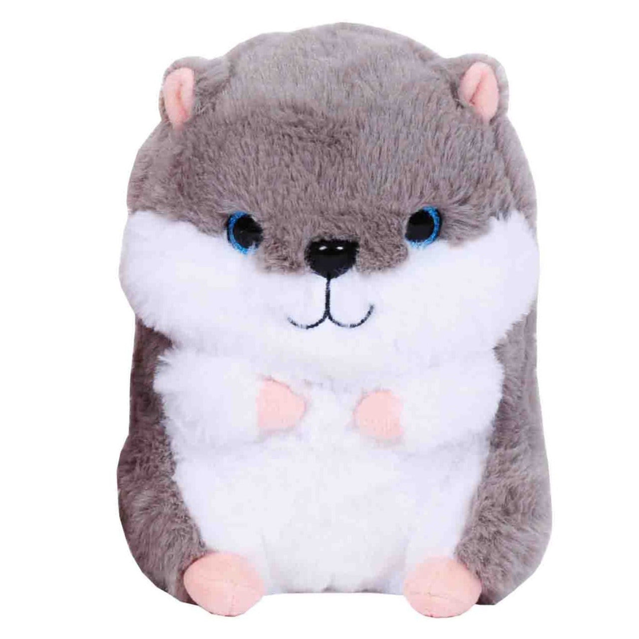 Grijze hamster knuffel - pluche - 19 cm - dierenknuffel