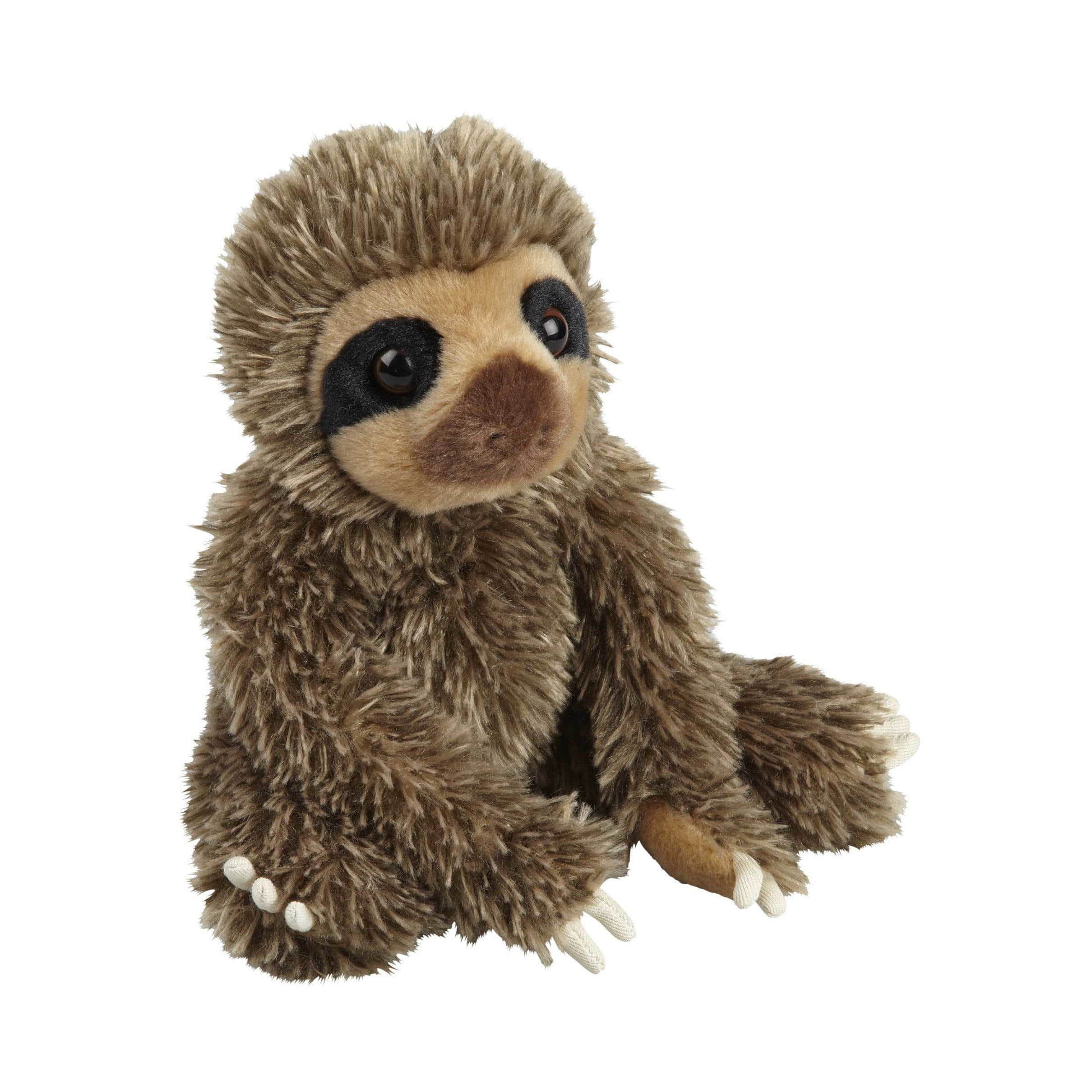 Luiaard knuffel - pluche - 18 cm - wilde dieren - speelgoed
