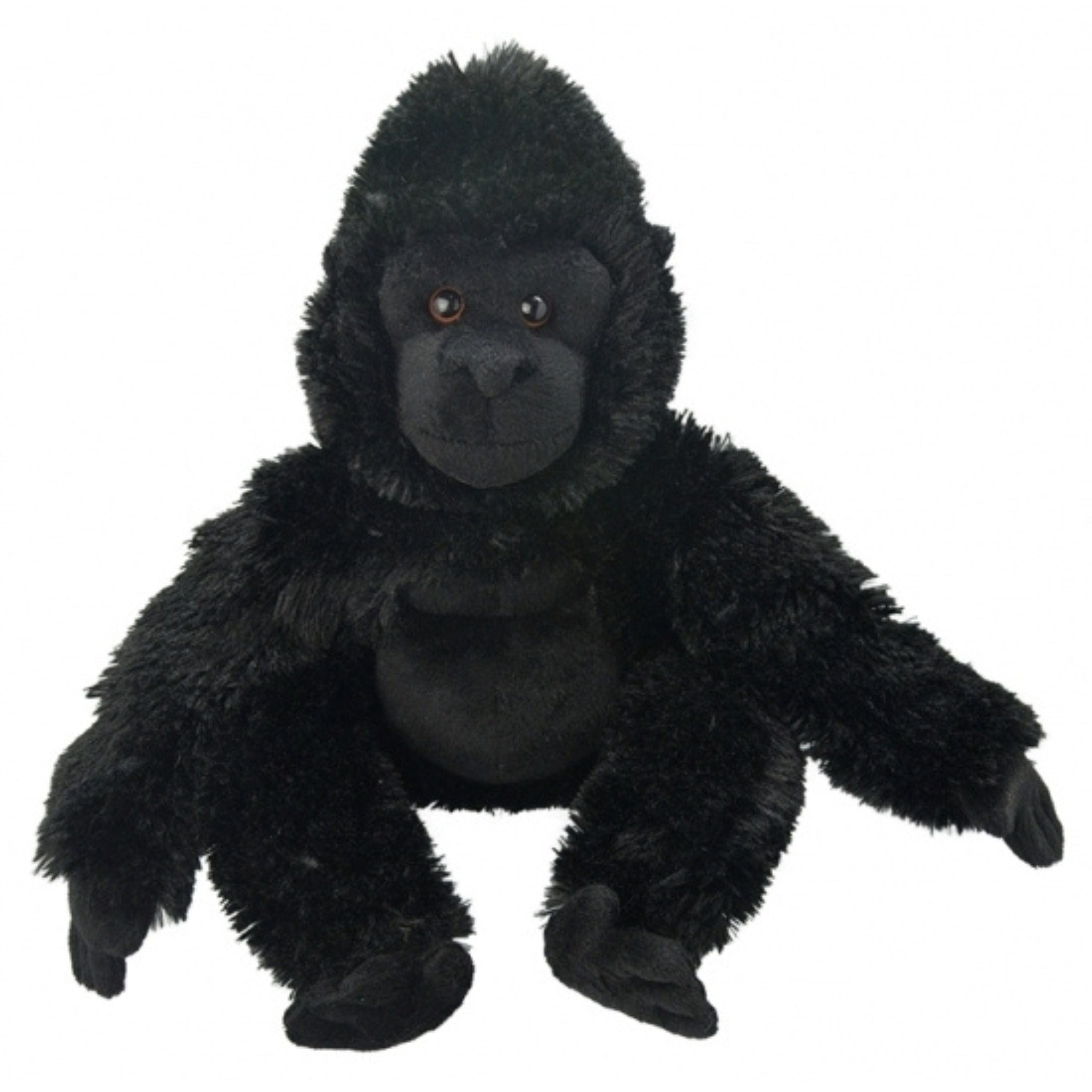 Wild Planet gorilla knuffel - pluche - 33 cm - apenknuffel - bosdieren