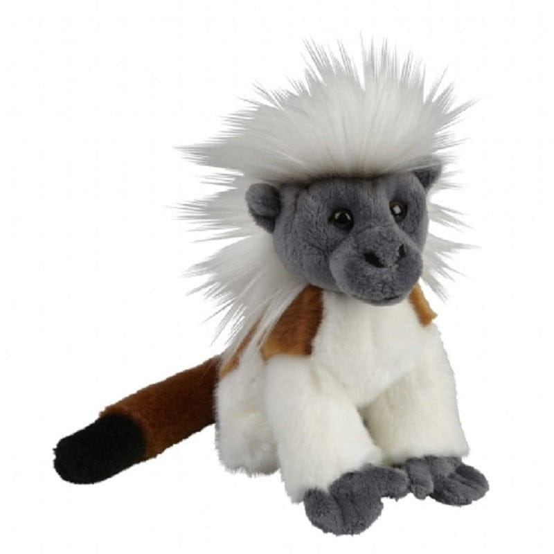 Pinché aapje knuffel - pluche - 18 cm - bruin/wit