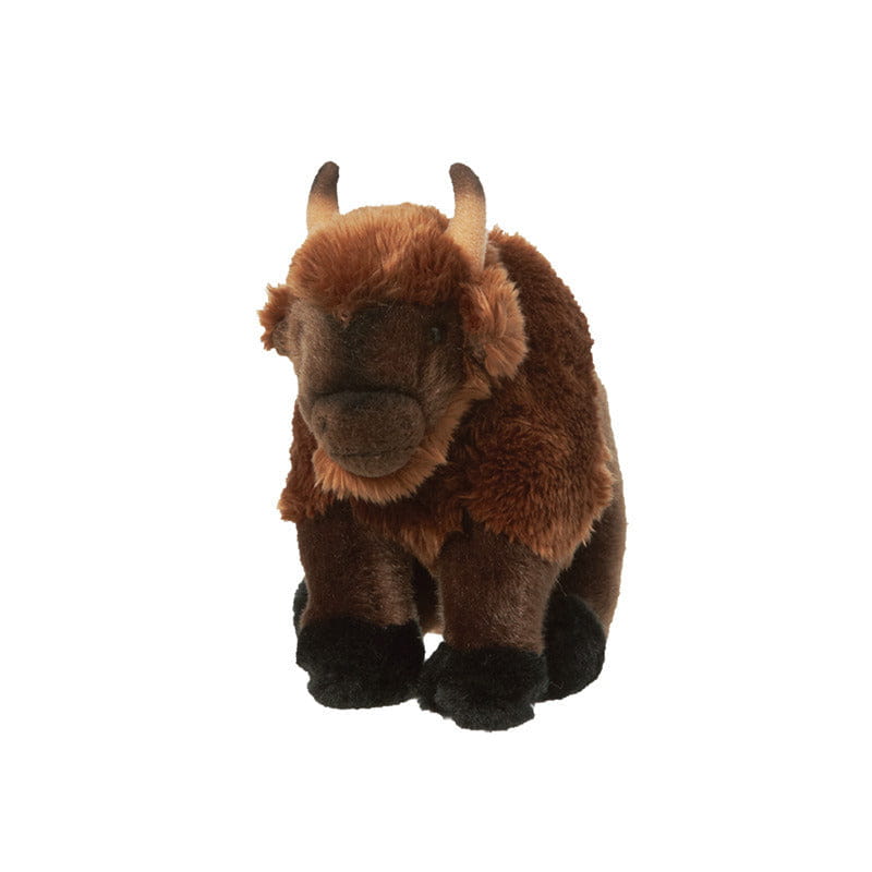 Nature Planet bizon knuffel - pluche - 22 cm - wilde dieren